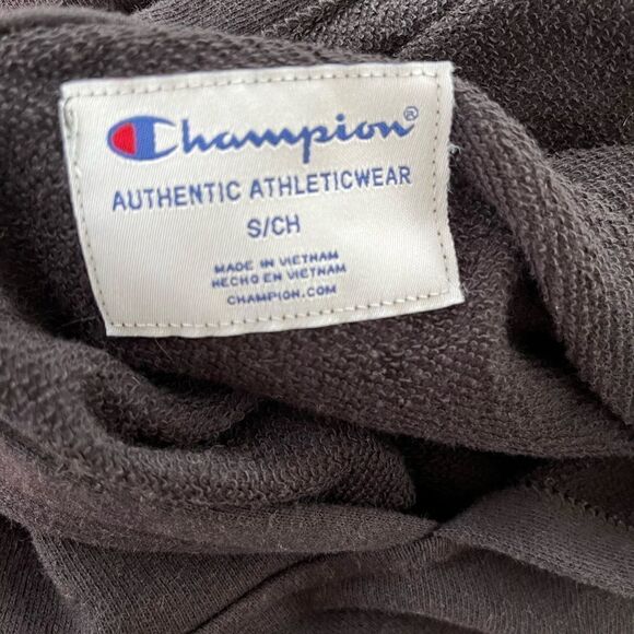 Champion Authentic Athleticwear black hoodie with front zippers at bottom size S - Picture 6 of 6